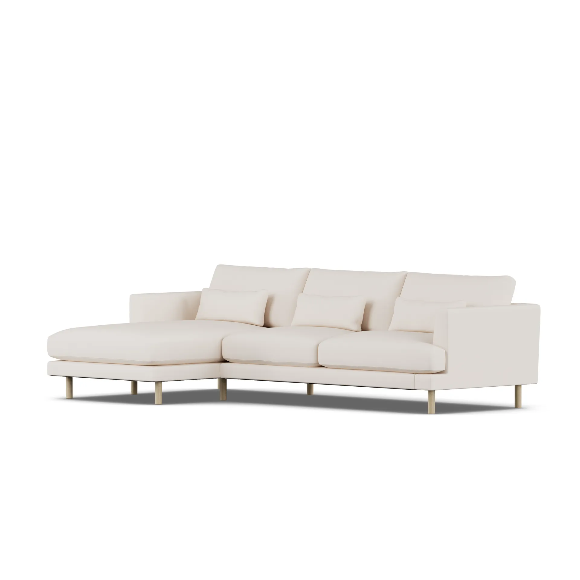 Bredhult sofa, Caleido Beige 9600-witgeoliede eiken, 2,5-zits C2 1898