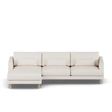Bredhult sofa - Caleido Beige 9600-witgeoliede eiken, 2,5-zits C2 - 1898