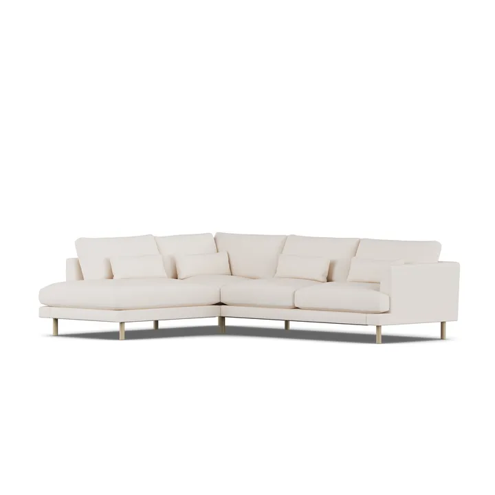 Bredhult sofa - Caleido Beige 9600-witgeoliede eiken, 3-zits A2 - 1898