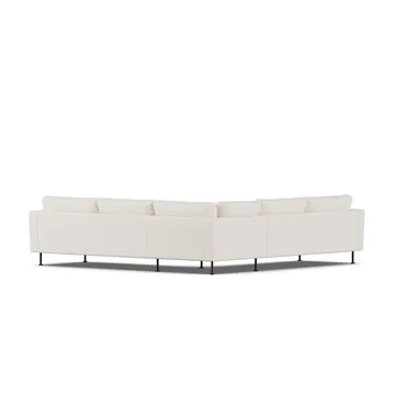 Bredhult sofa - Caleido Beige 9600-zwart staal, hoekbank F - 1898