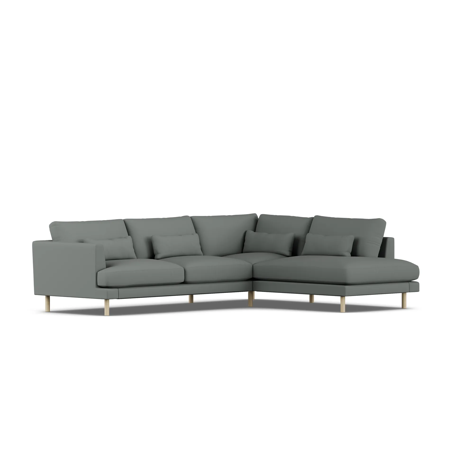 Bredhult sofa, Caleido Grey 1240-witgeoliede eiken, 3-zits A1 1898