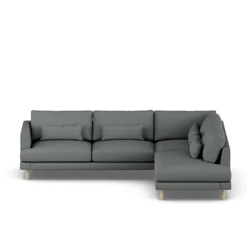 Bredhult sofa - Caleido Grey 1240-witgeoliede eiken, 3-zits A1 - 1898