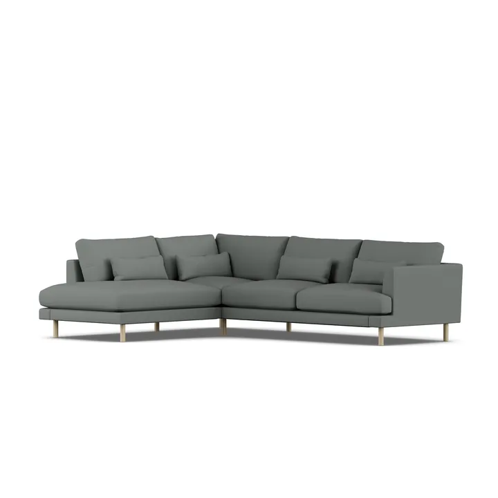 Bredhult sofa - Caleido Grey 1240-witgeoliede eiken, 3-zits A2 - 1898