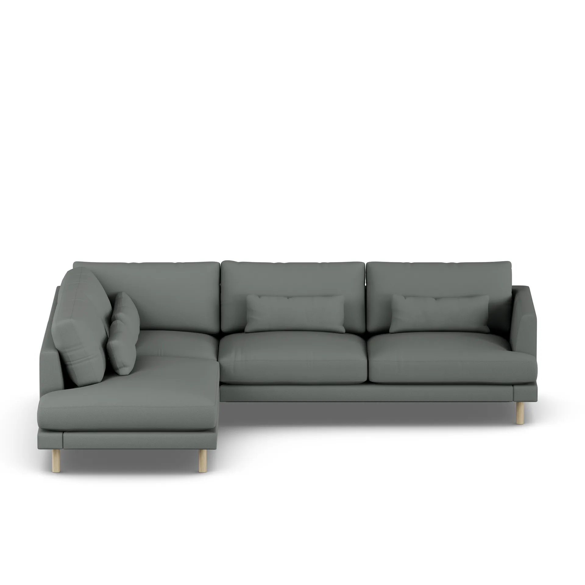 Bredhult sofa, Caleido Grey 1240-witgeoliede eiken, 3-zits A2 1898