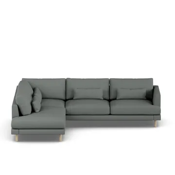 Bredhult sofa - Caleido Grey 1240-witgeoliede eiken, 3-zits A2 - 1898