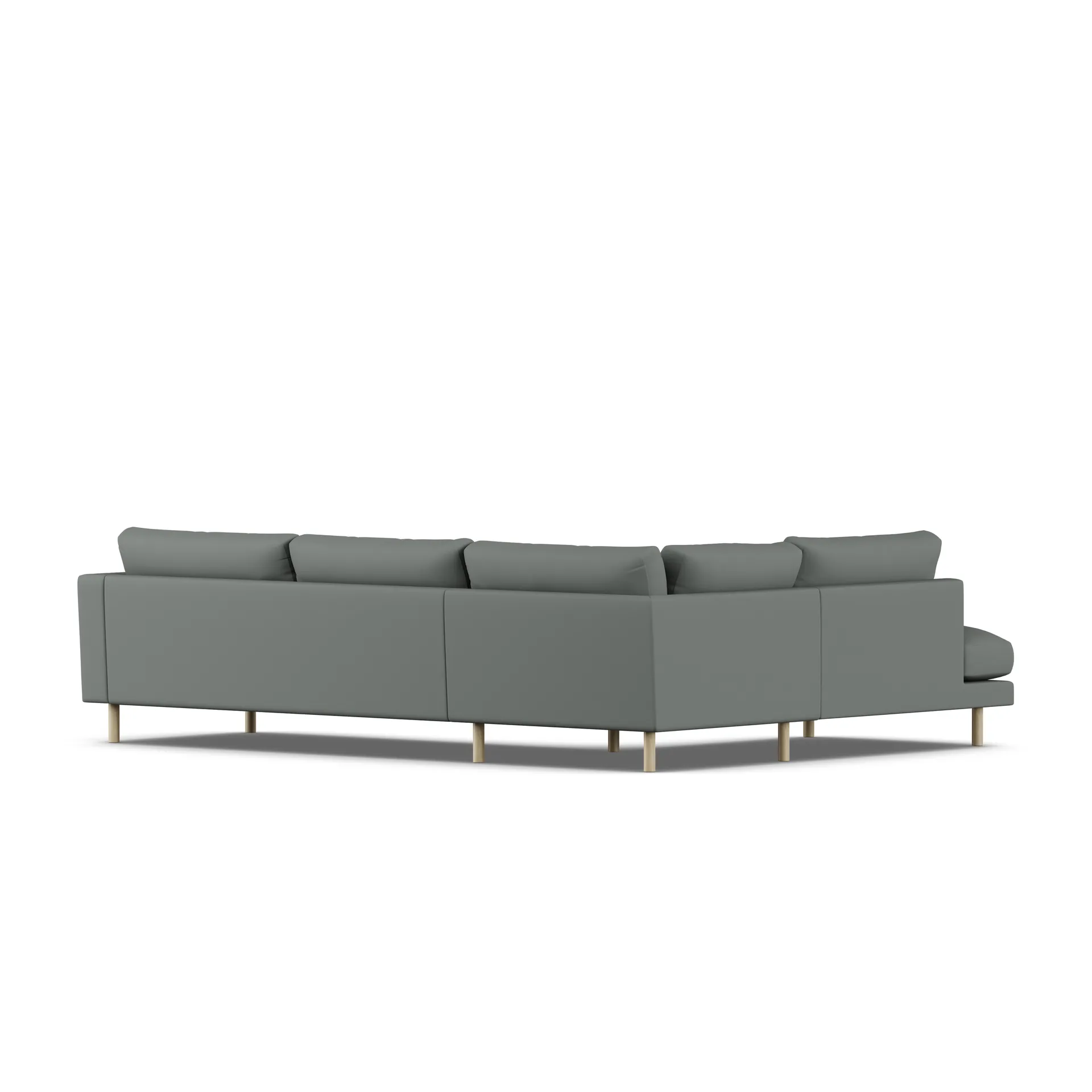 Bredhult sofa, Caleido Grey 1240-witgeoliede eiken, 3-zits A2 1898