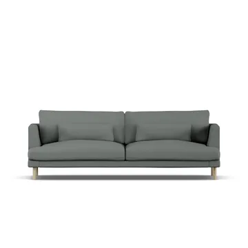 Bredhult sofa - Caleido Grey 1240-witgeoliede eiken, 3-zits - 1898