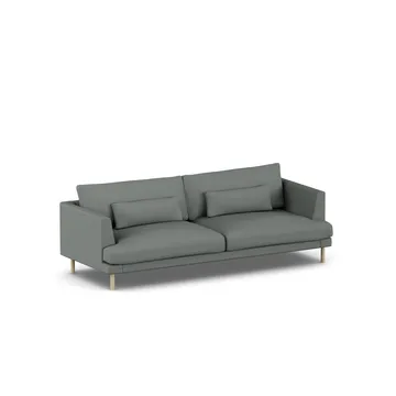 Bredhult sofa - Caleido Grey 1240-witgeoliede eiken, 3-zits - 1898