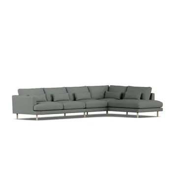 Bredhult sofa - Caleido Grey 1240-witgeoliede eiken, 4-zits B1 - 1898