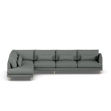Bredhult sofa - Caleido Grey 1240-witgeoliede eiken, 4-zits B2 - 1898