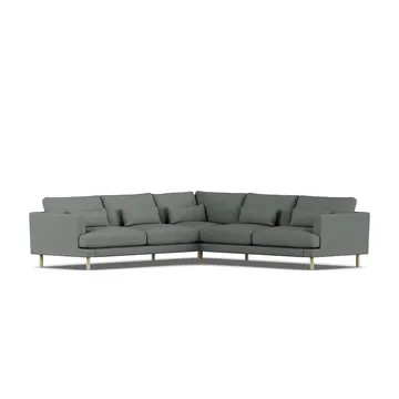 Bredhult sofa - Caleido Grey 1240-witgeoliede eiken, hoekbank F - 1898