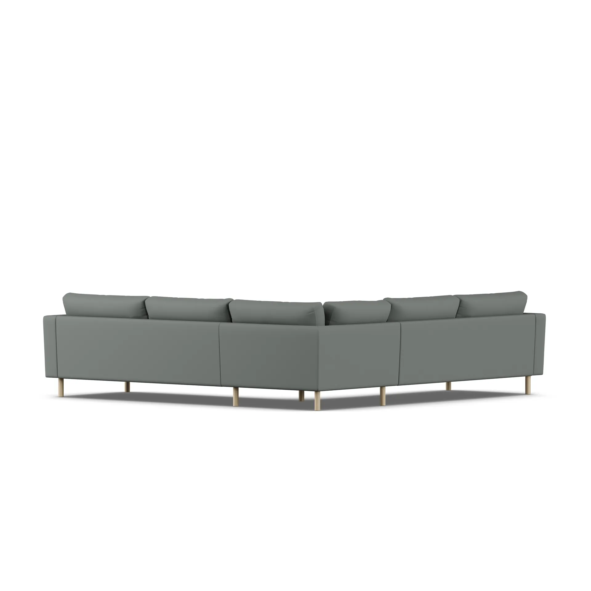 Bredhult sofa, Caleido Grey 1240-witgeoliede eiken, hoekbank F 1898