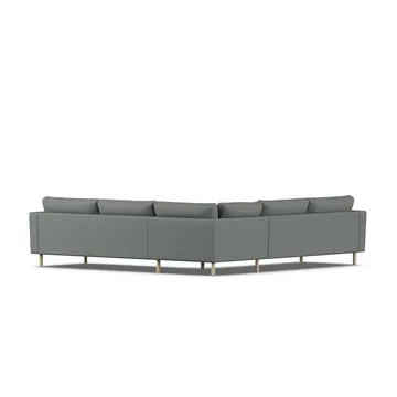 Bredhult sofa - Caleido Grey 1240-witgeoliede eiken, hoekbank F - 1898
