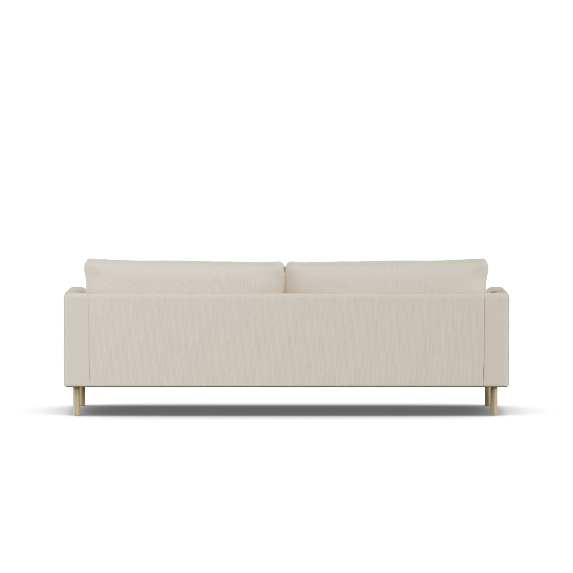 Bredhult sofa, Jump Beige 1956-witgeoliede eiken, 3-zits 1898