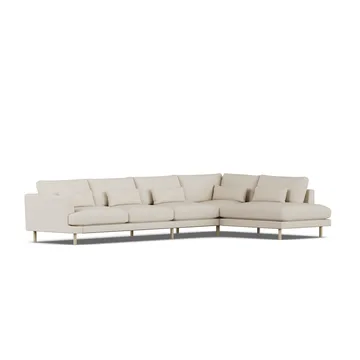 Bredhult sofa - Jump Beige 1956-witgeoliede eiken, 4-zits B1 - 1898