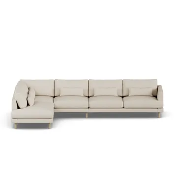 Bredhult sofa - Jump Beige 1956-witgeoliede eiken, 4-zits B2 - 1898