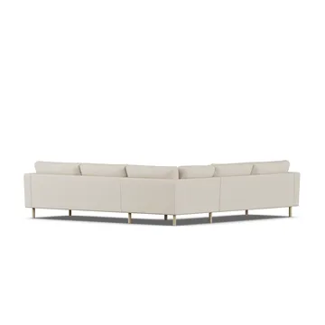 Bredhult sofa - Jump Beige 1956-witgeoliede eiken, hoekbank F - 1898
