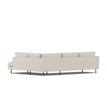 Bredhult sofa - Jump Beige 1956-zwart staal, 3-zits A1 - 1898