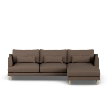 Bredhult sofa - Jump Brown 1955-witgeoliede eiken, 2,5-zits C1 - 1898
