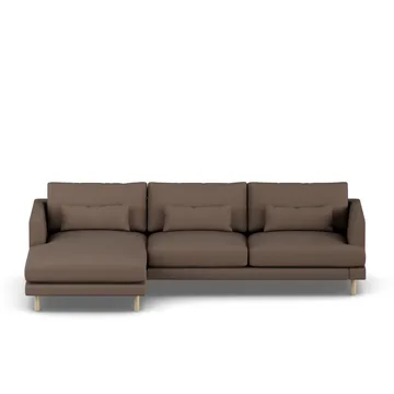 Bredhult sofa - Jump Brown 1955-witgeoliede eiken, 2,5-zits C2 - 1898