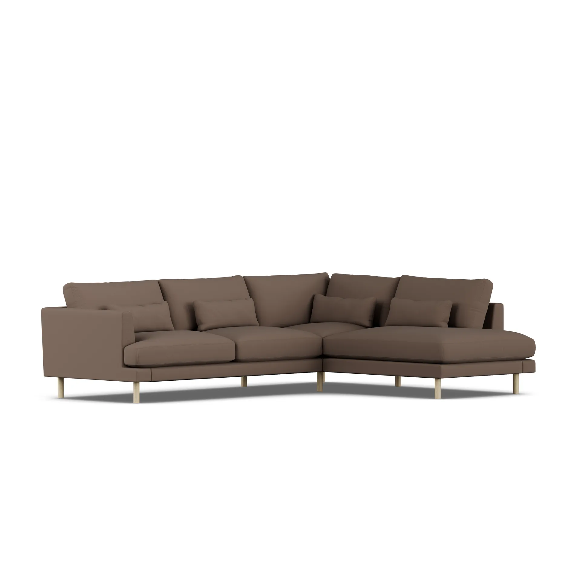 Bredhult sofa, Jump Brown 1955-witgeoliede eiken, 3-zits A1 1898