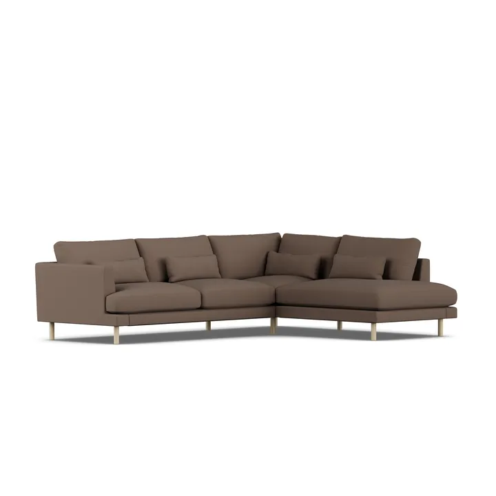 Bredhult sofa - Jump Brown 1955-witgeoliede eiken, 3-zits A1 - 1898