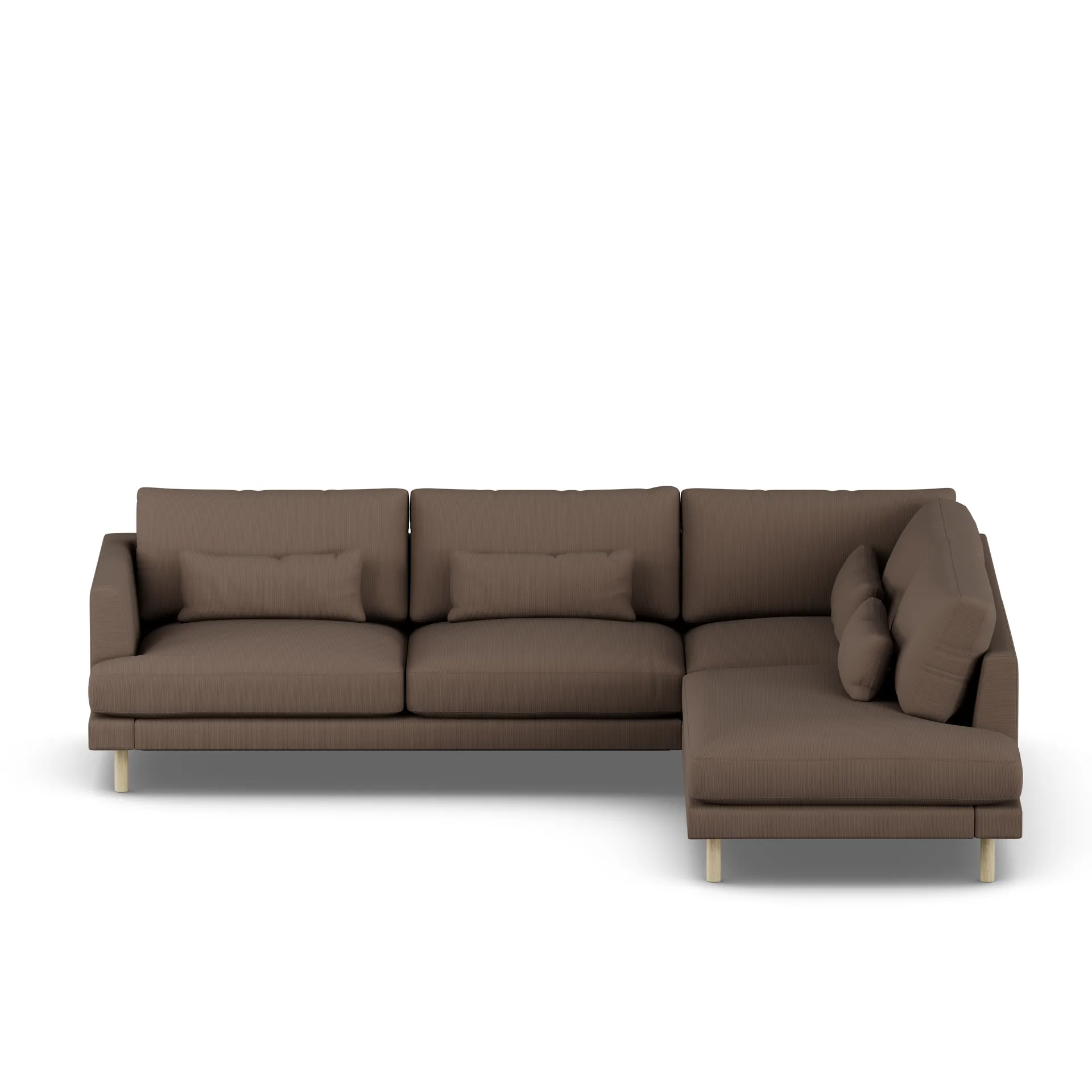 Bredhult sofa, Jump Brown 1955-witgeoliede eiken, 3-zits A1 1898