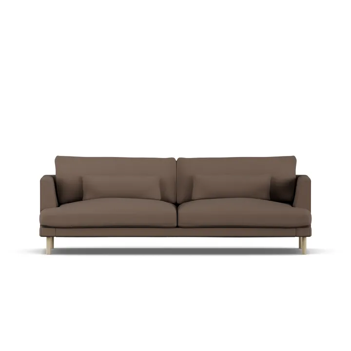 Bredhult sofa - Jump Brown 1955-witgeoliede eiken, 3-zits - 1898