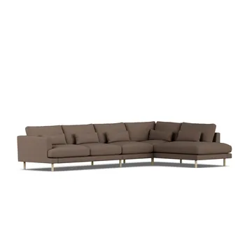 Bredhult sofa - Jump Brown 1955-witgeoliede eiken, 4-zits B1 - 1898