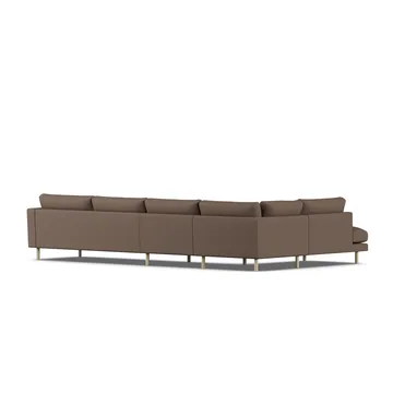 Bredhult sofa - Jump Brown 1955-witgeoliede eiken, 4-zits B2 - 1898