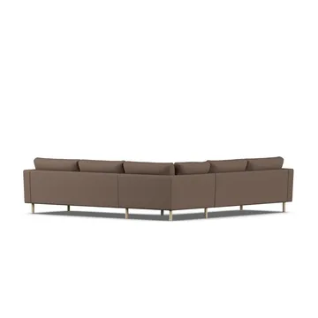 Bredhult sofa - Jump Brown 1955-witgeoliede eiken, hoekbank F - 1898