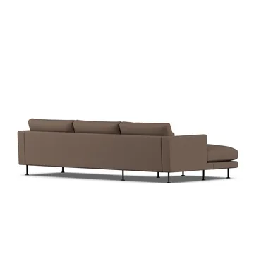 Bredhult sofa - Jump Brown 1955-zwart staal, 2,5-zits C2 - 1898