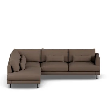 Bredhult sofa - Jump Brown 1955-zwart staal, 3-zits A2 - 1898