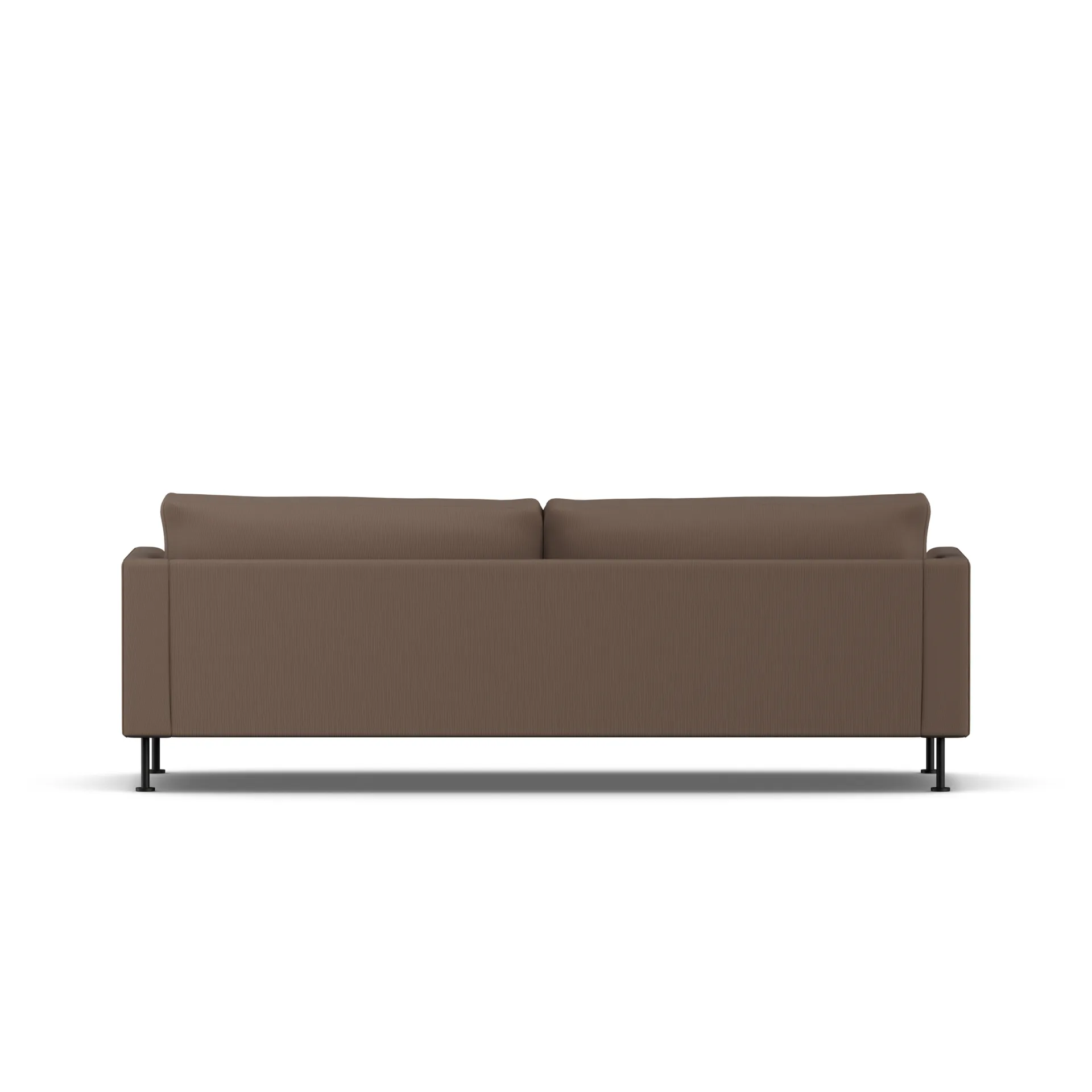 Bredhult sofa, Jump Brown 1955-zwart staal, 3-zits 1898
