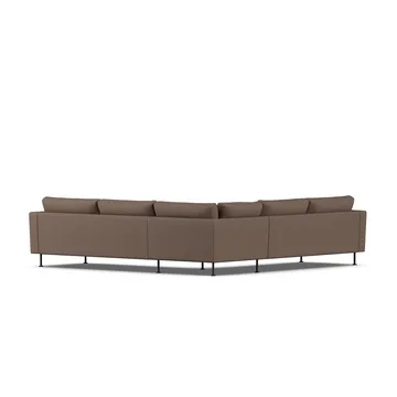 Bredhult sofa - Jump Brown 1955-zwart staal, hoekbank F - 1898