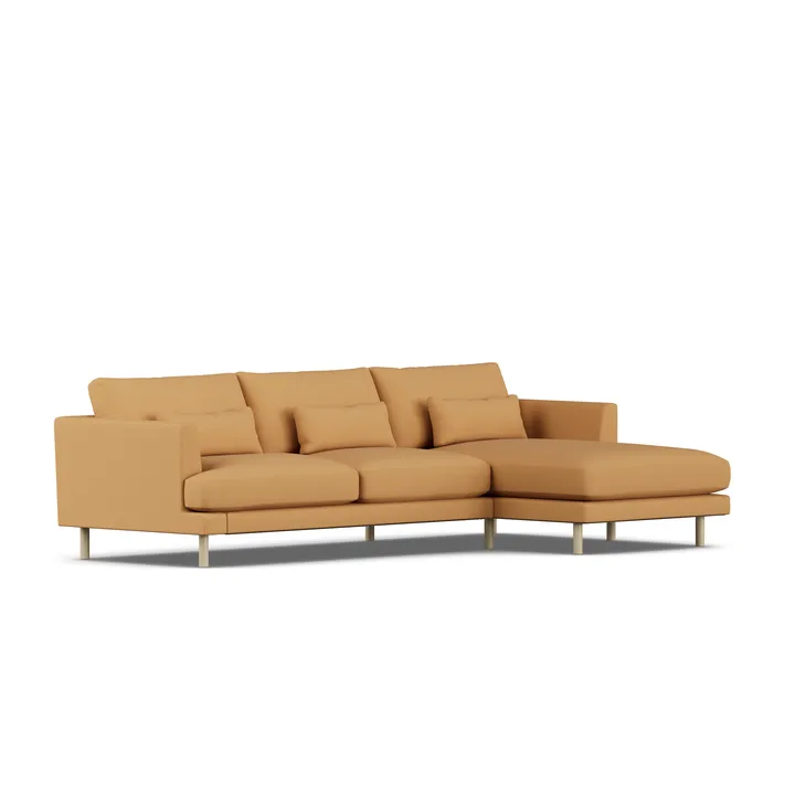 Bredhult sofa - Jump Honey 1959-witgeoliede eiken, 2,5-zits C1 - 1898