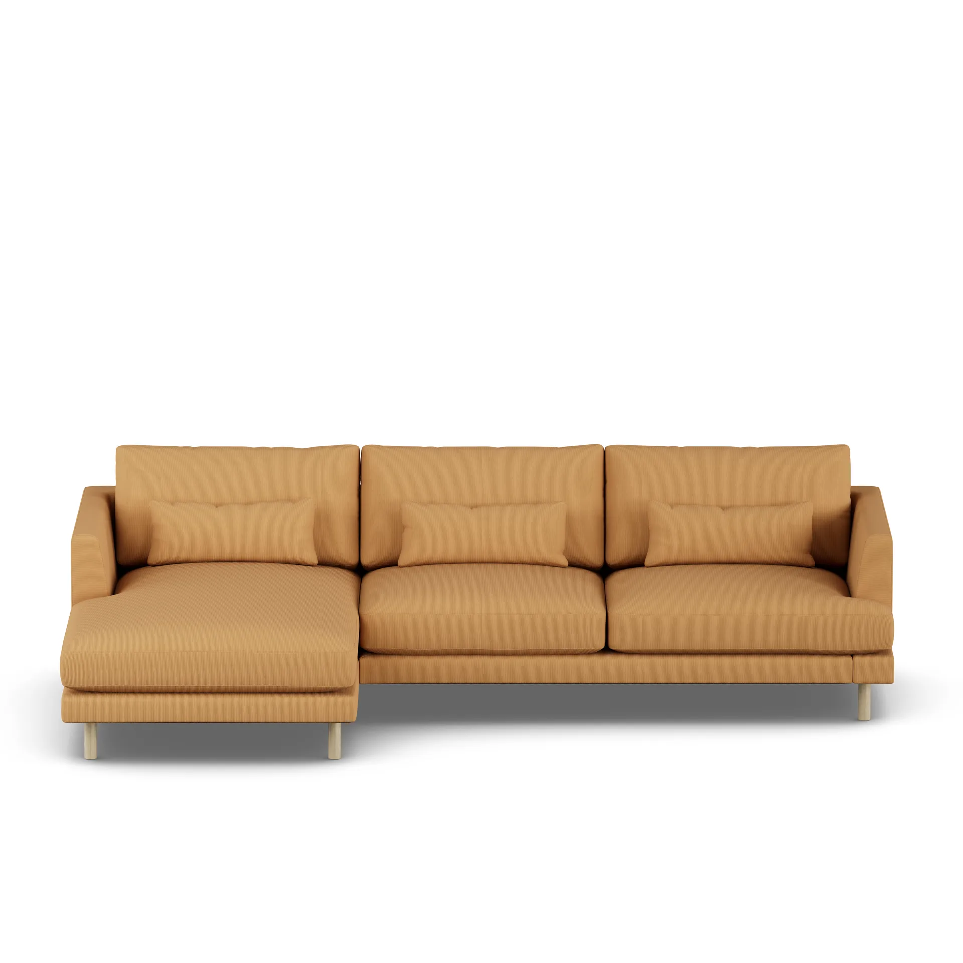 Bredhult sofa, Jump Honey 1959-witgeoliede eiken, 2,5-zits C2 1898