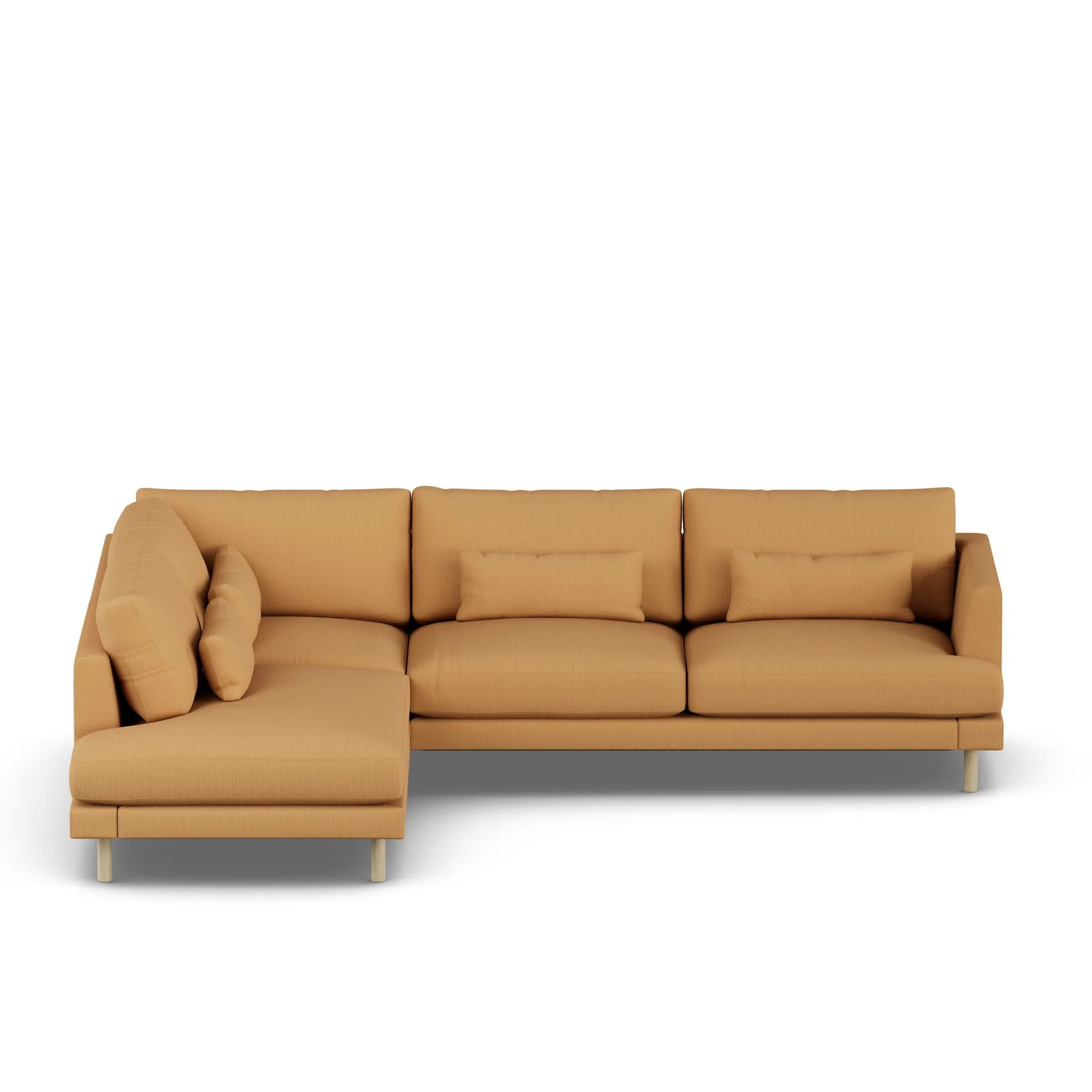 Bredhult sofa, Jump Honey 1959-witgeoliede eiken, 3-zits A2 1898