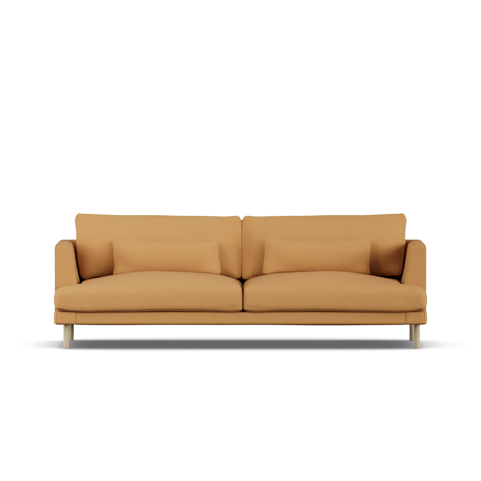 Bredhult sofa, Jump Honey 1959-witgeoliede eiken, 3-zits 1898