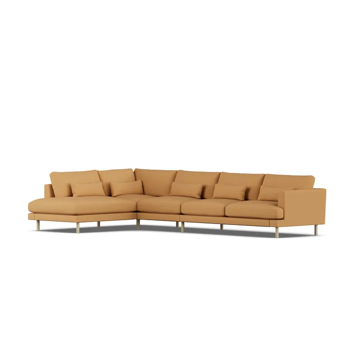 Bredhult sofa - Jump Honey 1959-witgeoliede eiken, 4-zits B2 - 1898