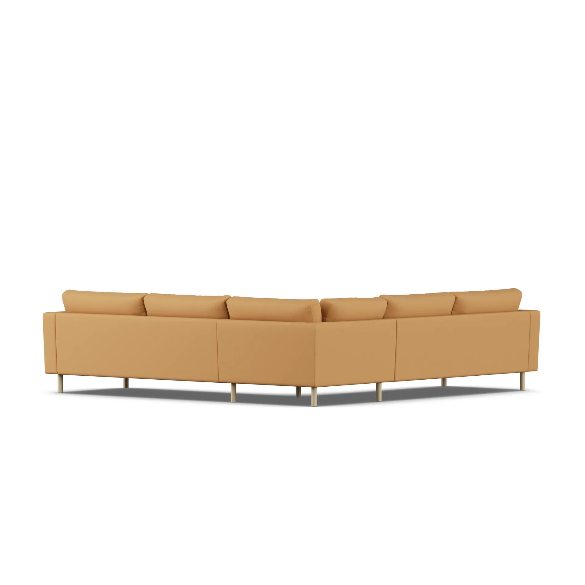 Bredhult sofa, Jump Honey 1959-witgeoliede eiken, hoekbank F 1898
