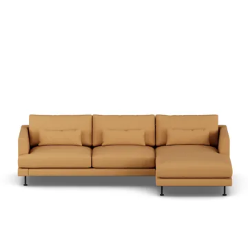 Bredhult sofa - Jump Honey 1959-zwart staal, 2,5-zits C1 - 1898