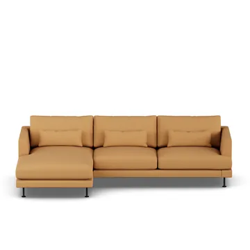 Bredhult sofa - Jump Honey 1959-zwart staal, 2,5-zits C2 - 1898