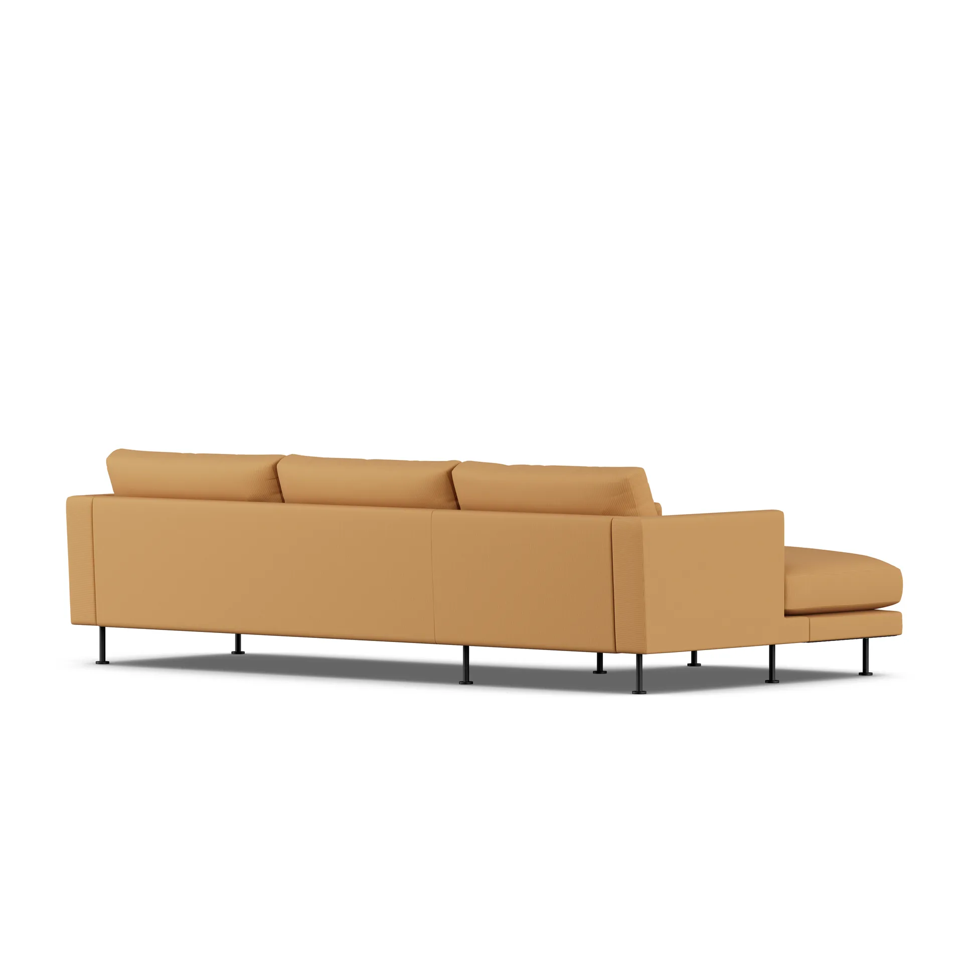 Bredhult sofa, Jump Honey 1959-zwart staal, 2,5-zits C2 1898