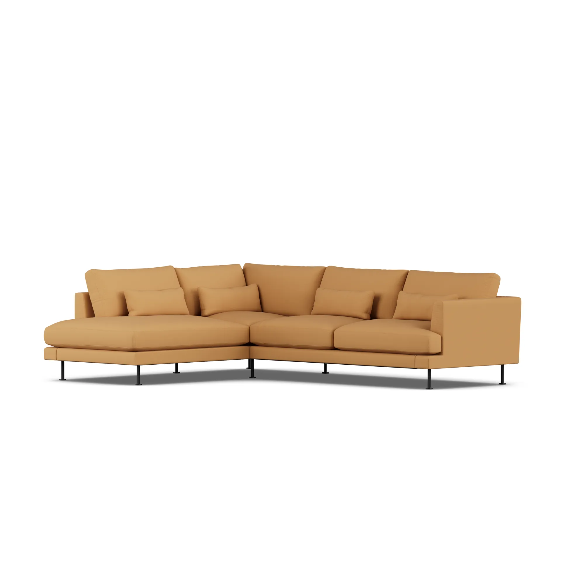 Bredhult sofa, Jump Honey 1959-zwart staal, 3-zits A2 1898