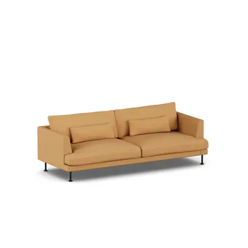 Bredhult sofa - Jump Honey 1959-zwart staal, 3-zits - 1898