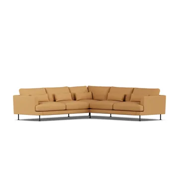 Bredhult sofa - Jump Honey 1959-zwart staal, hoekbank F - 1898
