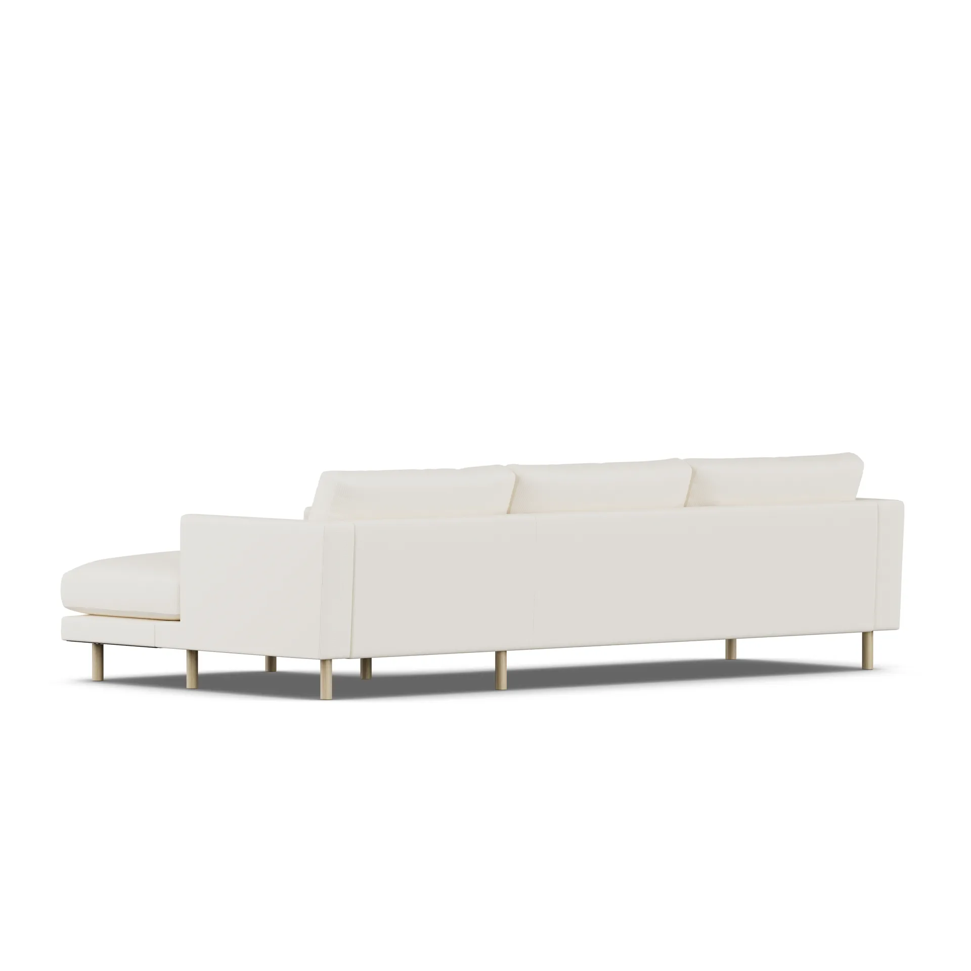 Bredhult sofa, Jump Off White 1954-witgeoliede eiken, 2,5-zits C1 1898