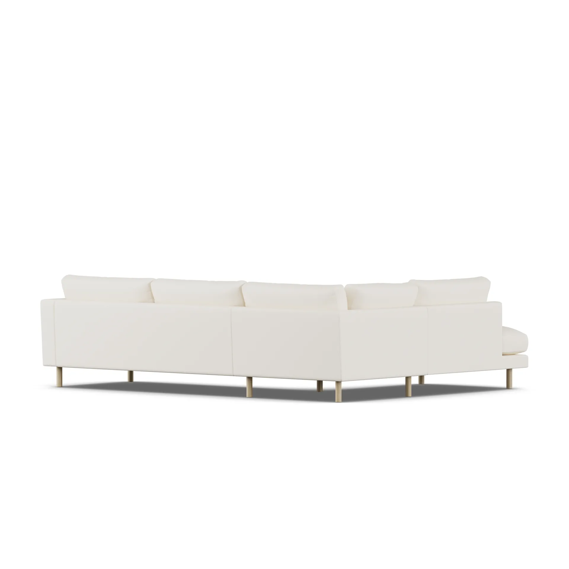 Bredhult sofa, Jump Off White 1954-witgeoliede eiken, 3-zits A2 1898