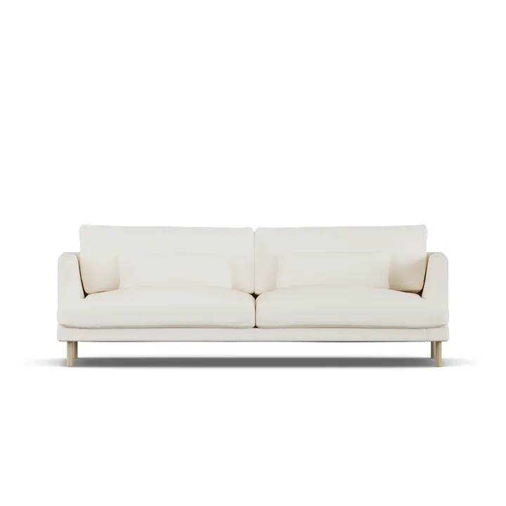 Bredhult sofa - Jump Off White 1954-witgeoliede eiken, 3-zits - 1898